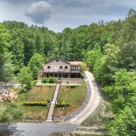 The Chariot - Creek Front With Hottub, Fire Pits, Billiards, Ev Charger - Sandalwood Stays Blue Ridge Exterior foto